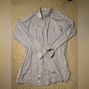 Natural Exchange By Alexander Lloyd Men’s 19 37/38 Tall Purple Plaid Button Down